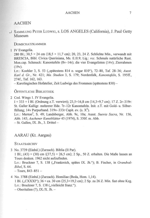Faksimile der Katalogseite